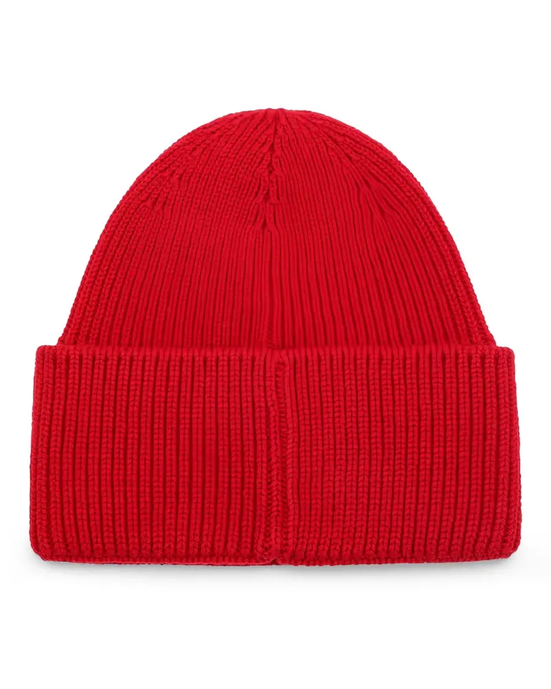 Destin Gerippte Beanie - Rot Rot