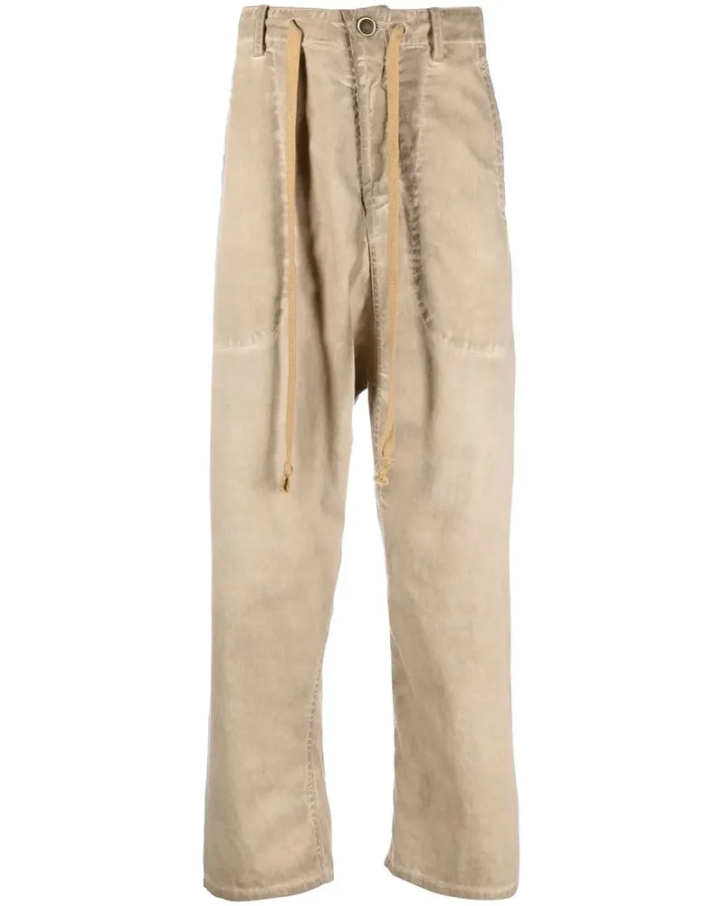 Uma Wang Baggy-Hose im Distressed-Look - Braun Braun
