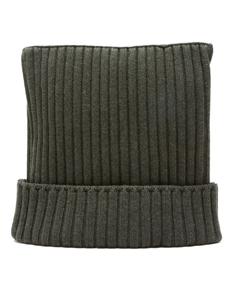 Acne Studios Gerippte Beanie - Grün Grün
