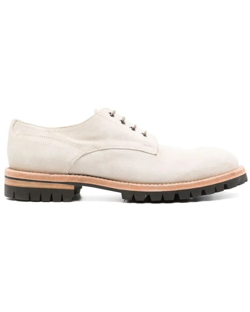 Eleventy Derby-Schuhe aus Wildleder Nude