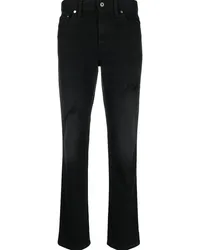 Just Cavalli Gerade High-Rise-Jeans Schwarz