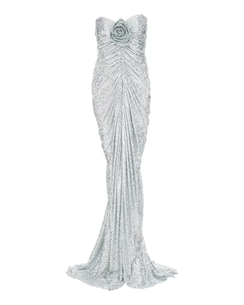 Ana Radu Starlume Kleid - Silber Silber