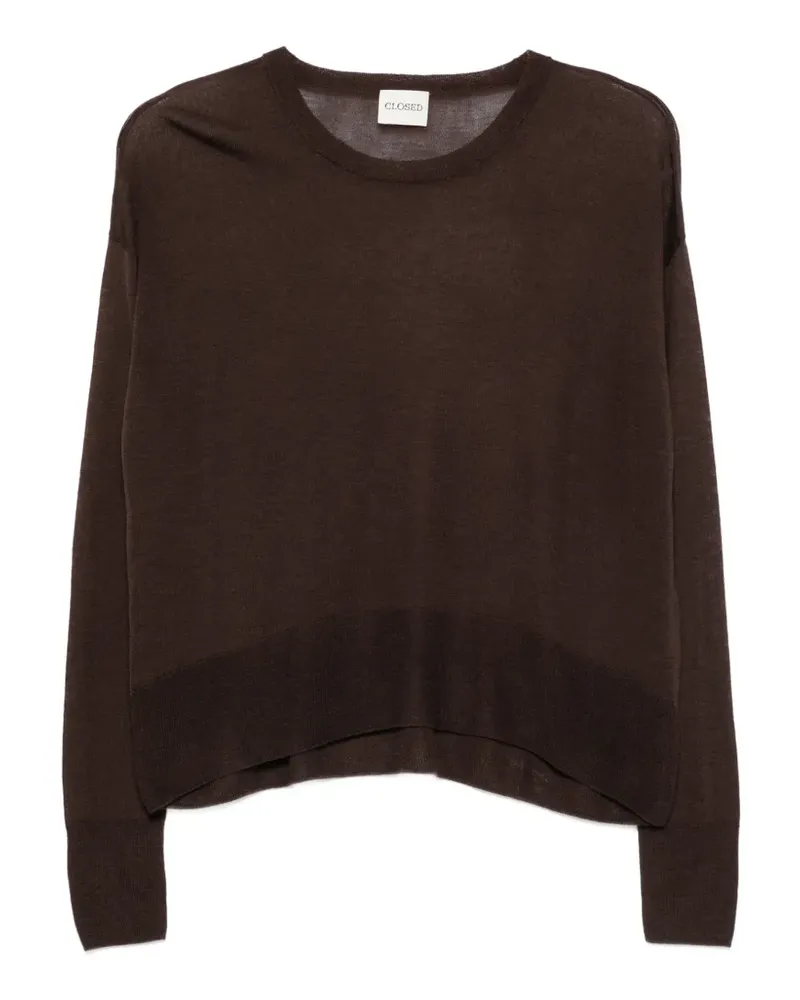 Closed Fein gestrickter Pullover - Braun Braun