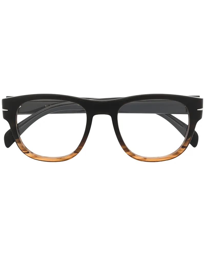 EYEWEAR by DAVID BECKHAM Eckiges Brillengestell - Braun Braun