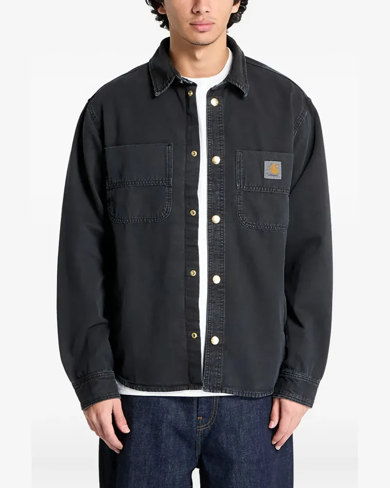 Carhartt WIP Hemdjacke mit Taschendetail - Schwarz Schwarz