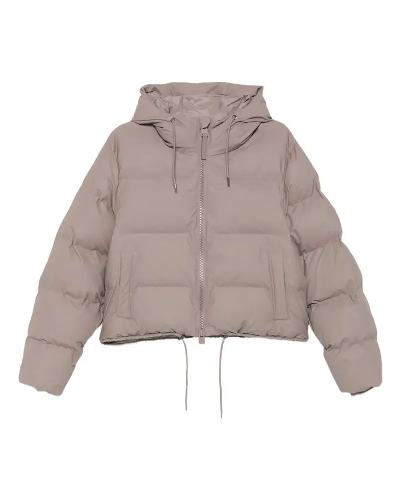 RAINS Alta hooded quilted jacket - Nude Nude