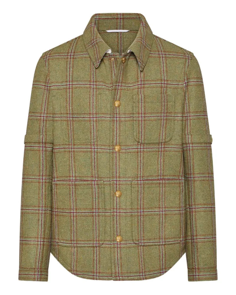 Thom Browne Karierte Jacke - Grün Grün