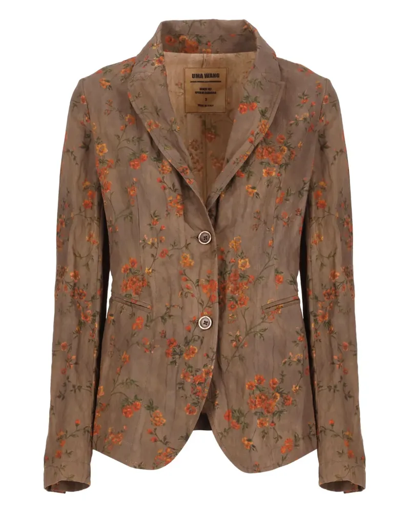 Uma Wang Blazer mit Muster - Braun Braun