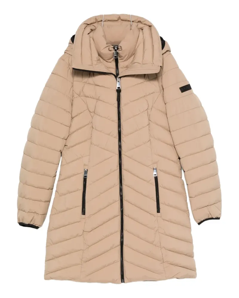 DKNY quilted hooded parka - Braun Braun