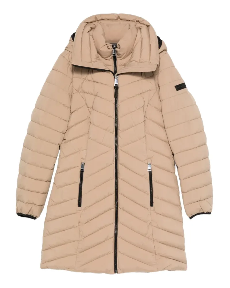 DKNY Gesteppter Kapuzenparka - Braun Braun