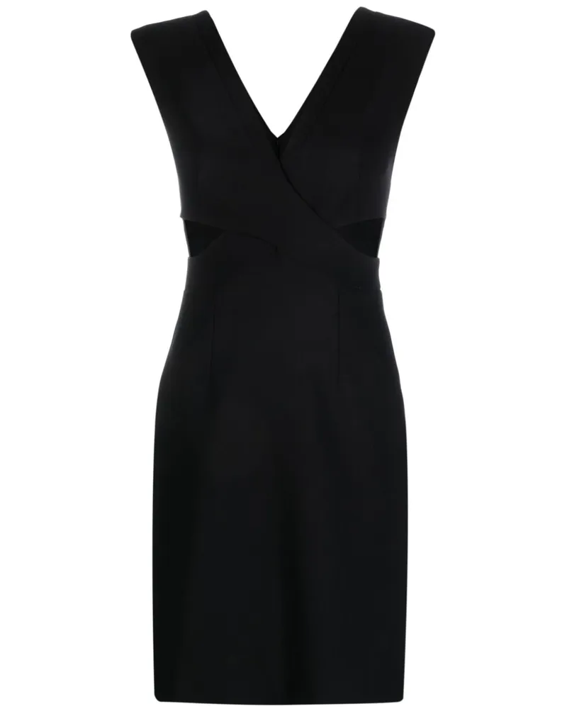 Genny Kurzes Kleid mit Cut-Outs Schwarz