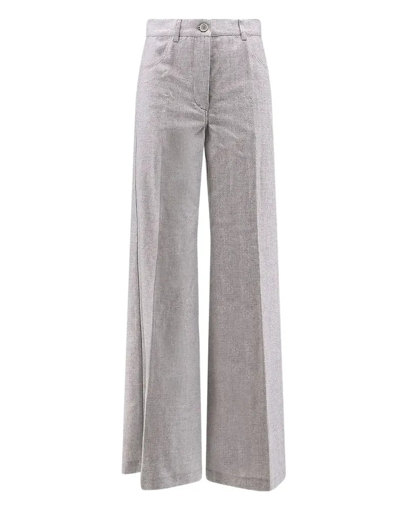 ASPESI Palazzohose mit Gürtel - Grau Grau