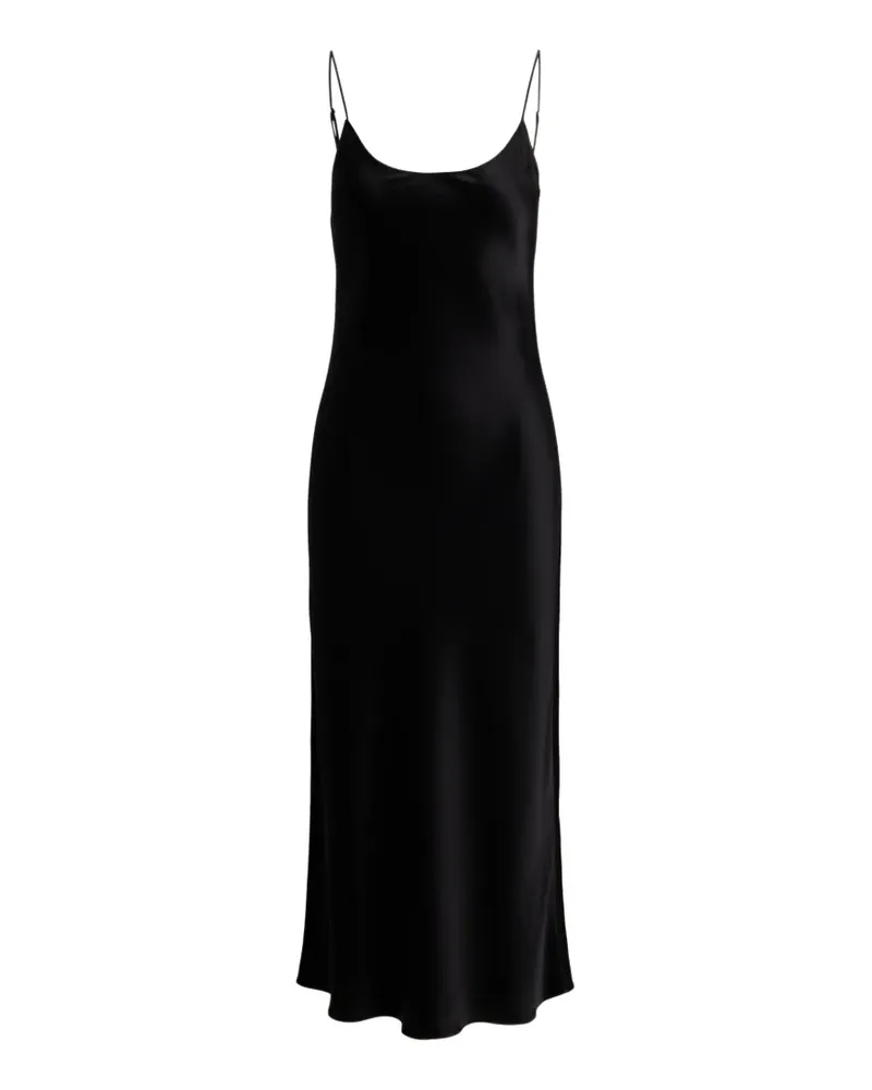 Ralph Lauren Fließendes Midikleid - Schwarz Schwarz