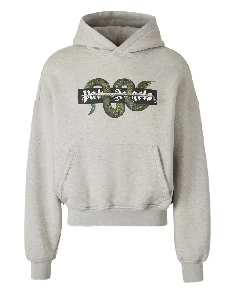 Palm Angels Hoodie mit Kängurutasche - Grau Grau
