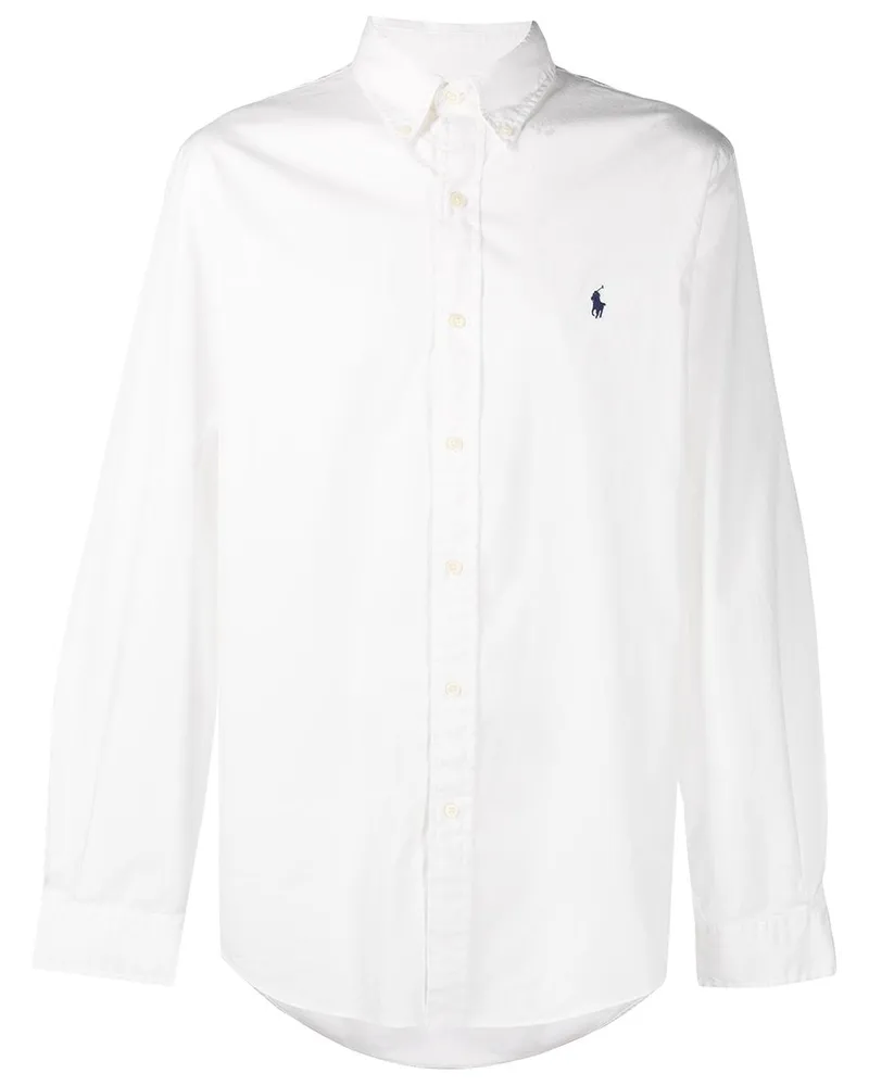 Ralph Lauren Hemd mit aufgesticktem Logo - Weiß Weiß