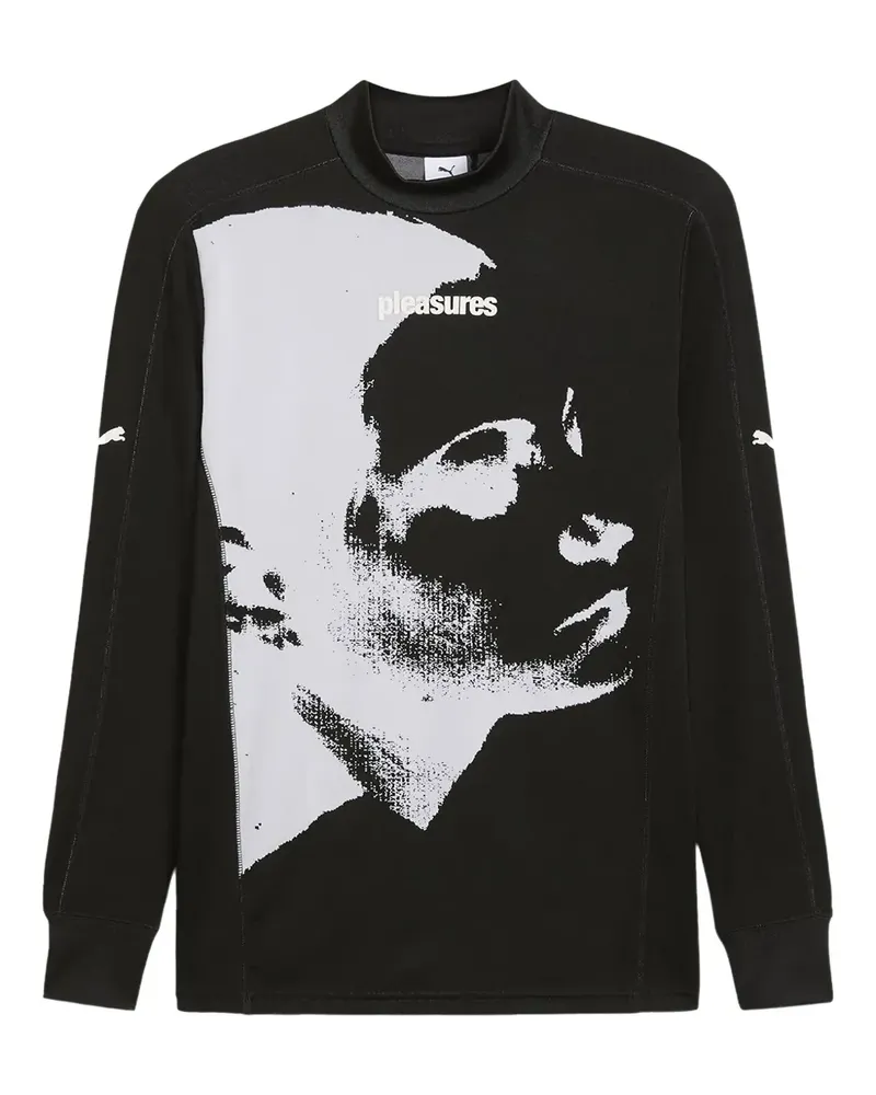Puma x Pleasures T-Shirt mit grafischem Print - Schwarz Schwarz