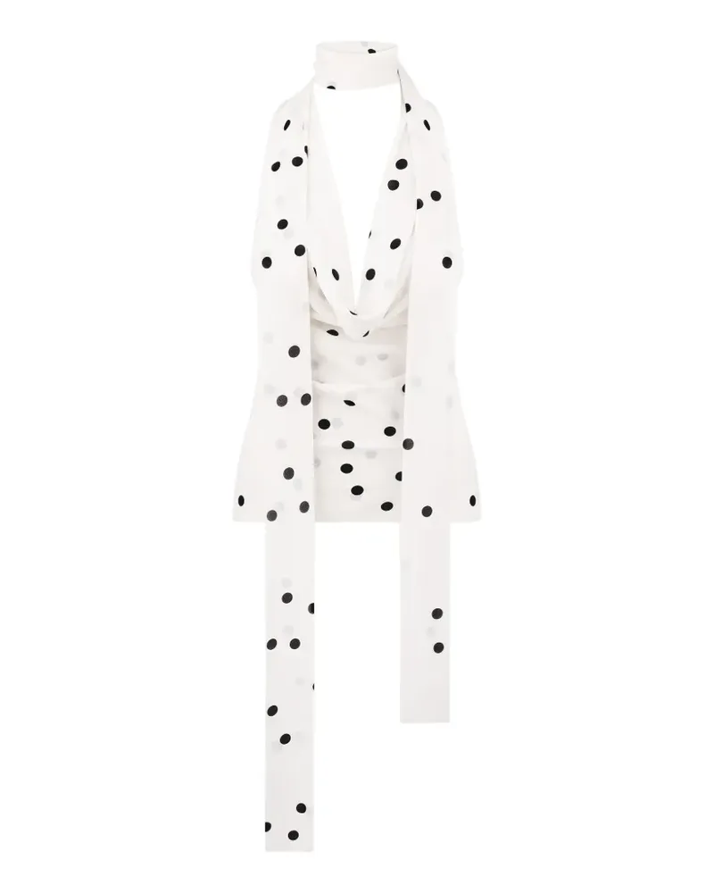 Anna October Agnes polka-dot top - Weiß Weiß