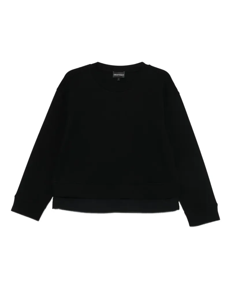 Emporio Armani Sweatshirt im Layering-Look - Schwarz Schwarz