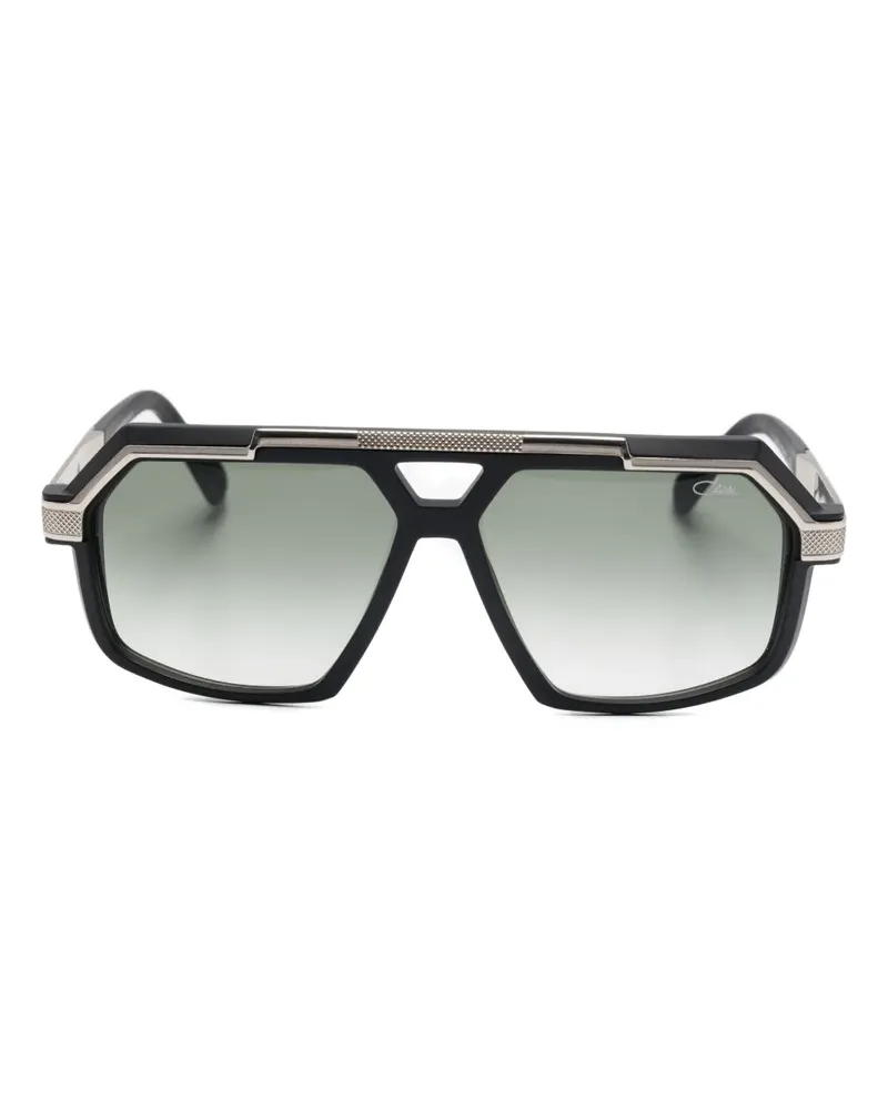 CAZAL Sonnenbrille mit geometrischem Gestell - Schwarz Schwarz