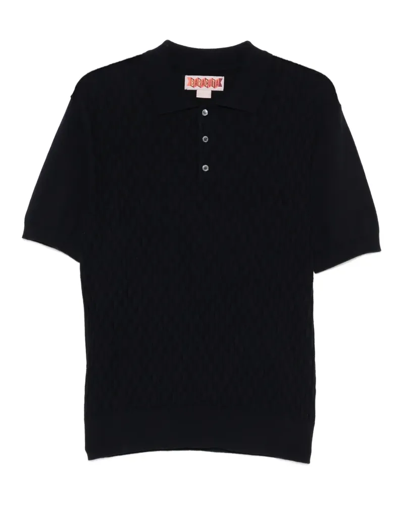Baracuta patterned polo shirt - Schwarz Schwarz