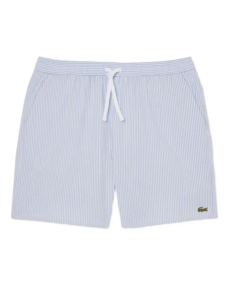 Lacoste striped drawstring swim shorts - Blau Blau