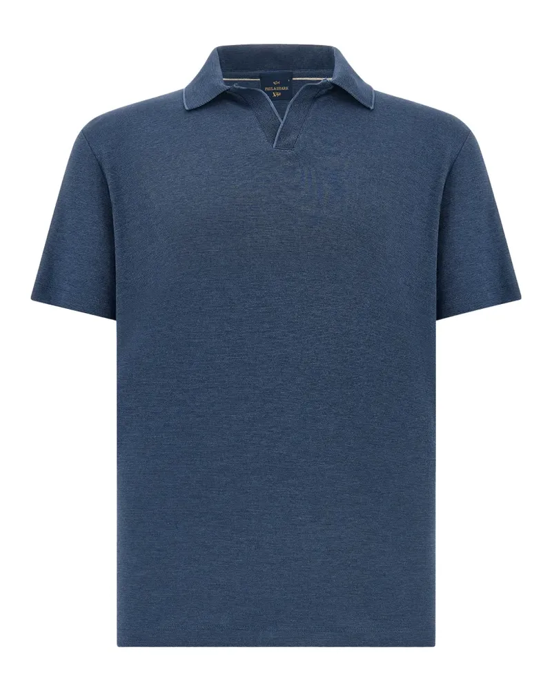 Paul & Shark Poloshirt mit offenem Kragen - Blau Blau