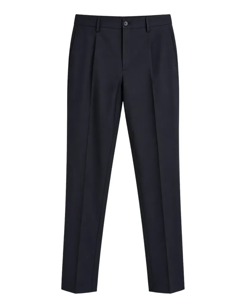 Canali Klassische Bundfaltenhose - Blau Blau