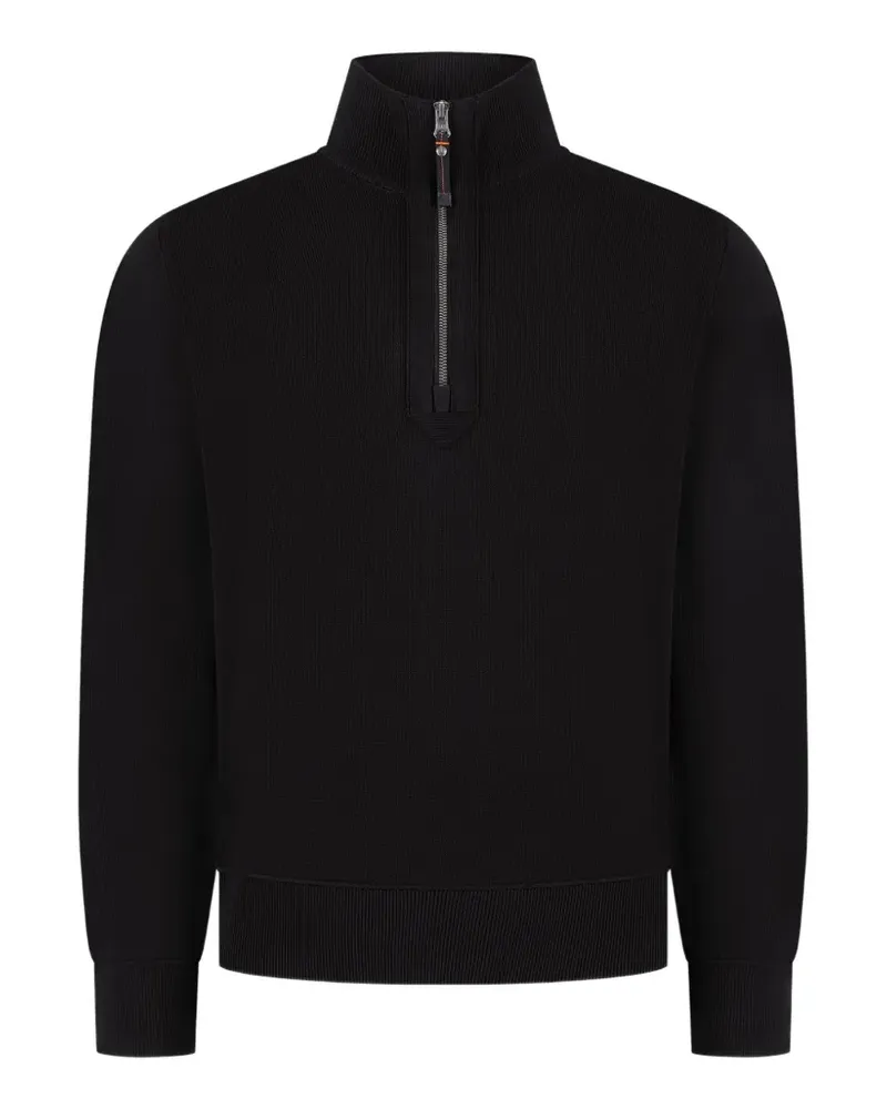 Parajumpers Basic Scoe Pullover mit Viertelreißverschluss - Schwarz Schwarz
