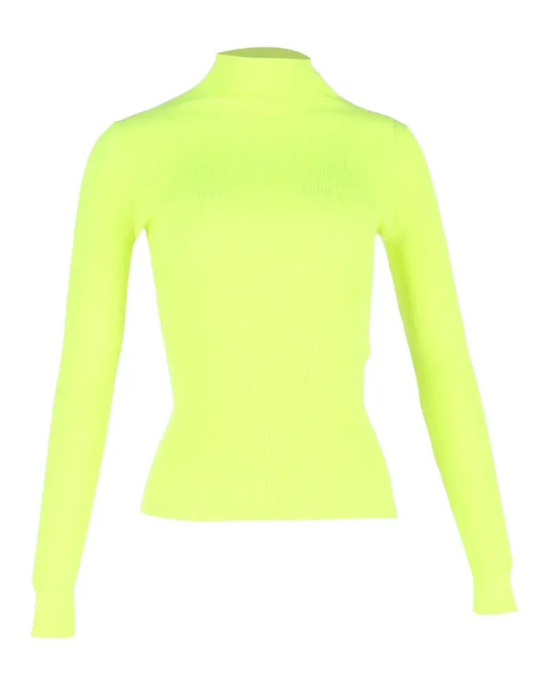 Maje Gerippter Rollkragenpullover - Gelb Gelb