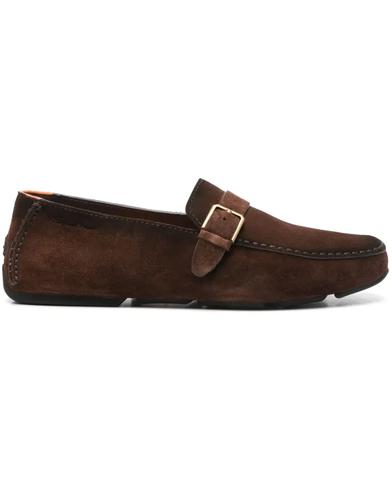 Santoni Loafer aus Wildleder - Braun Braun