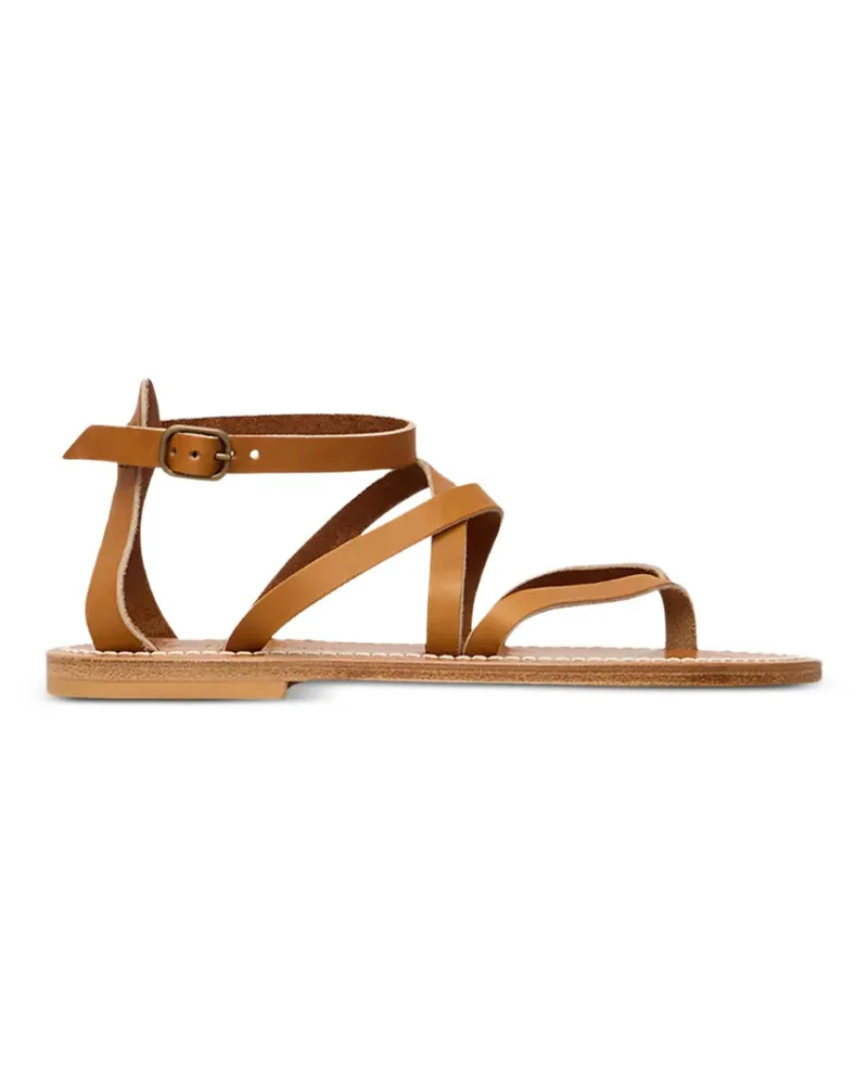 K.Jacques  Epicure multi-strap leather flat sandals - Nude Nude