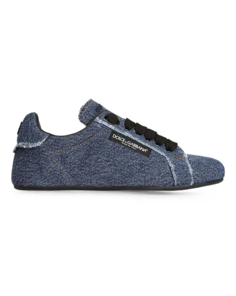 Dolce & Gabbana denim Portofino Soft sneakers - Blau Blau