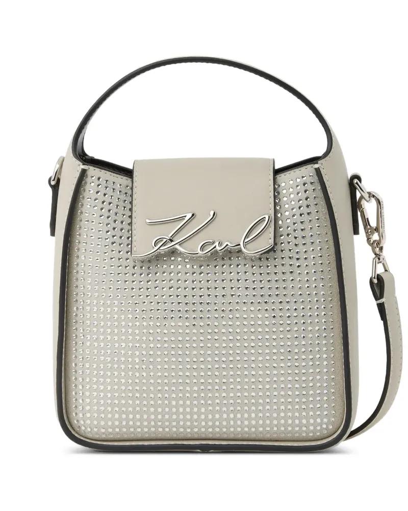 Karl Lagerfeld Kleine K/Signature Umhängetasche - Nude Nude