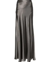 Alberta Ferretti Rock aus Satin Grau