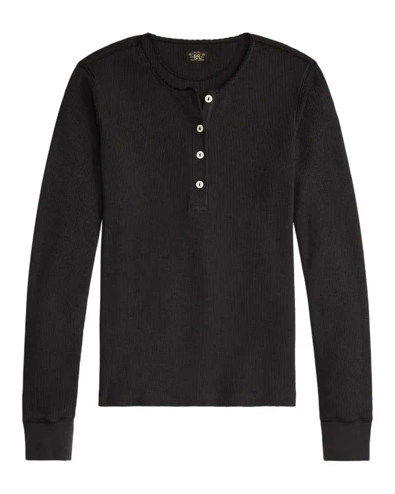 Ralph Lauren Asymmetrisches Poloshirt - Schwarz Schwarz