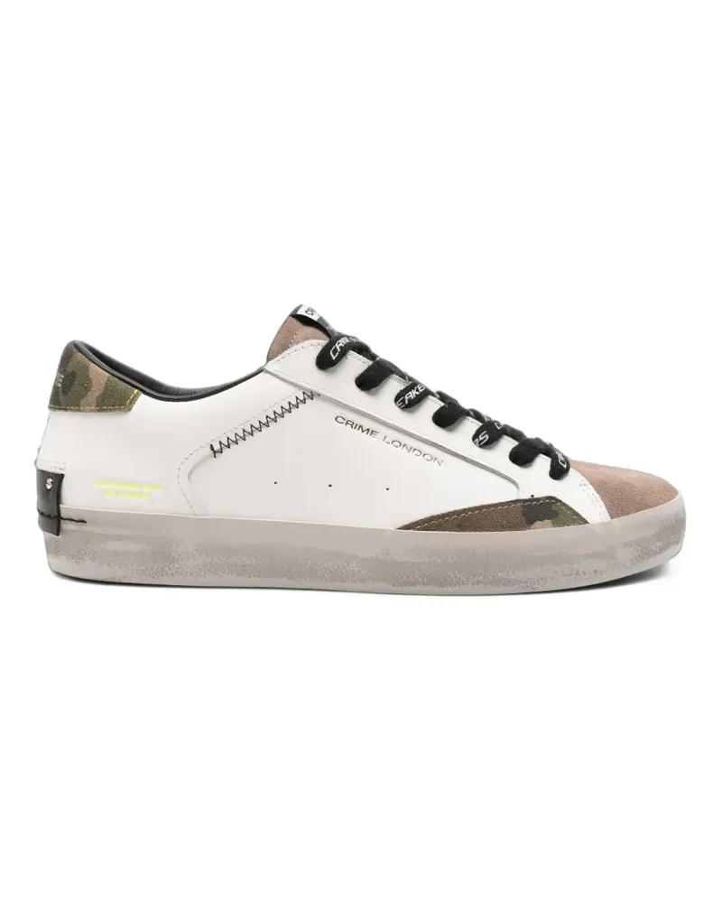 Crime Sneakers mit Camouflage-Print - Weiß Weiß