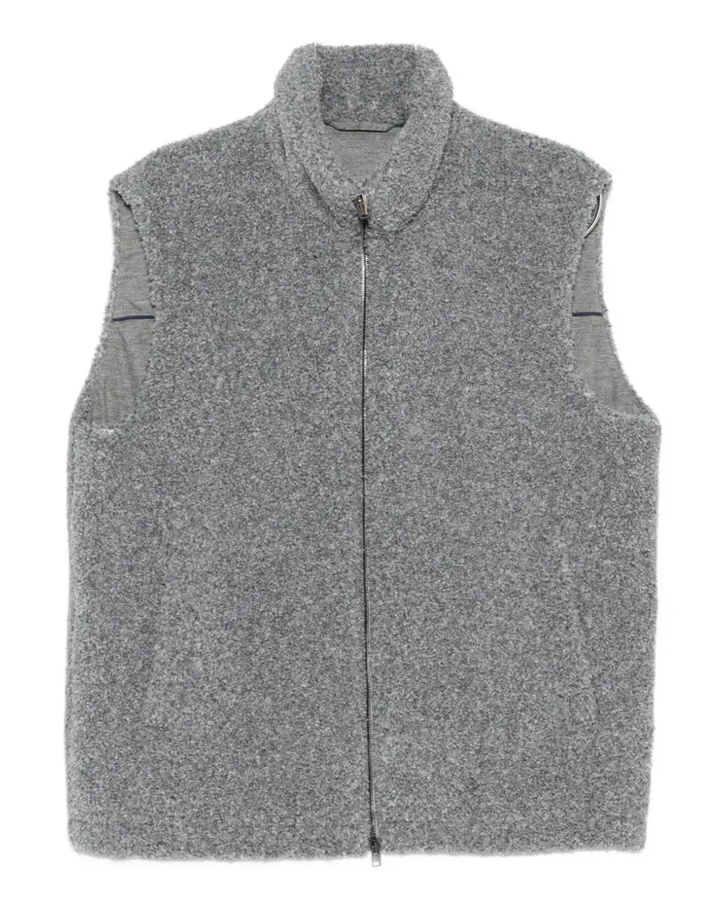 Herno faux-fur high-neck gilet - Grau Grau