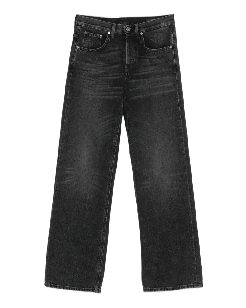Dondup Jacklyn faded-effect wide-leg jeans - Schwarz Schwarz