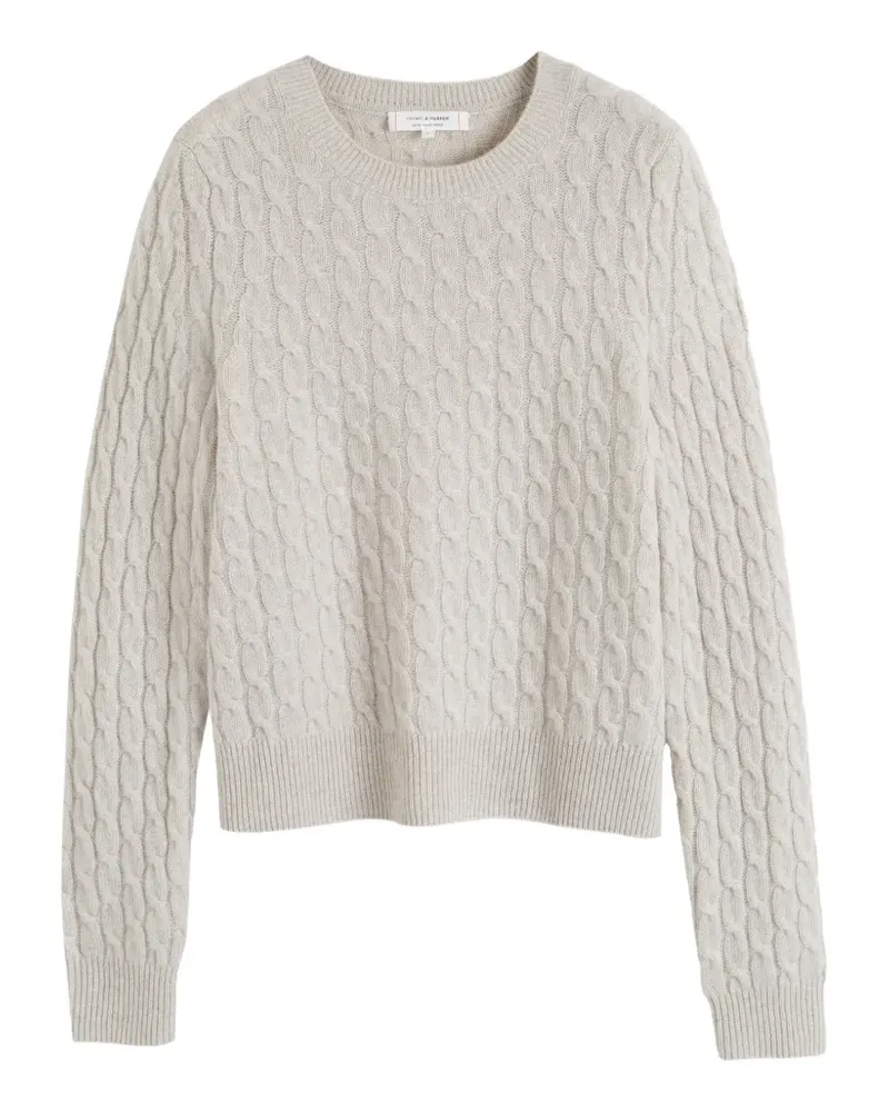 Chinti & Parker Pullover mit Zopfmuster - Grau Grau