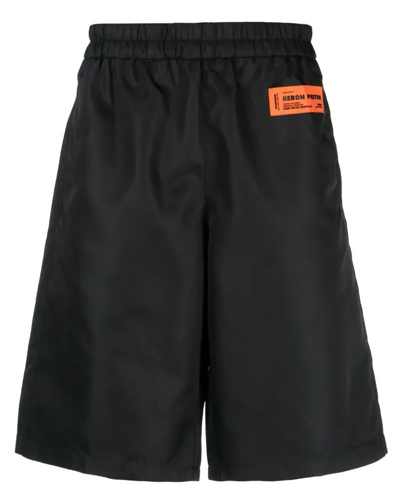 Heron Preston Ex-Ray Shorts mit Logo-Patch - Schwarz Schwarz