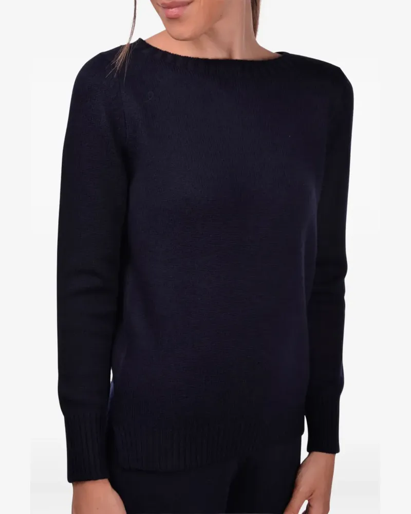 Gran Sasso Pullover mit U-Boot-Ausschnitt - Blau Blau