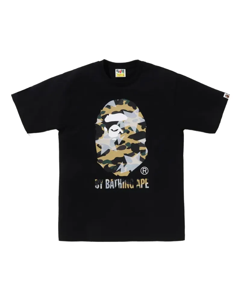 BAPE Ape Head camouflage-print T-shirt - Schwarz Schwarz