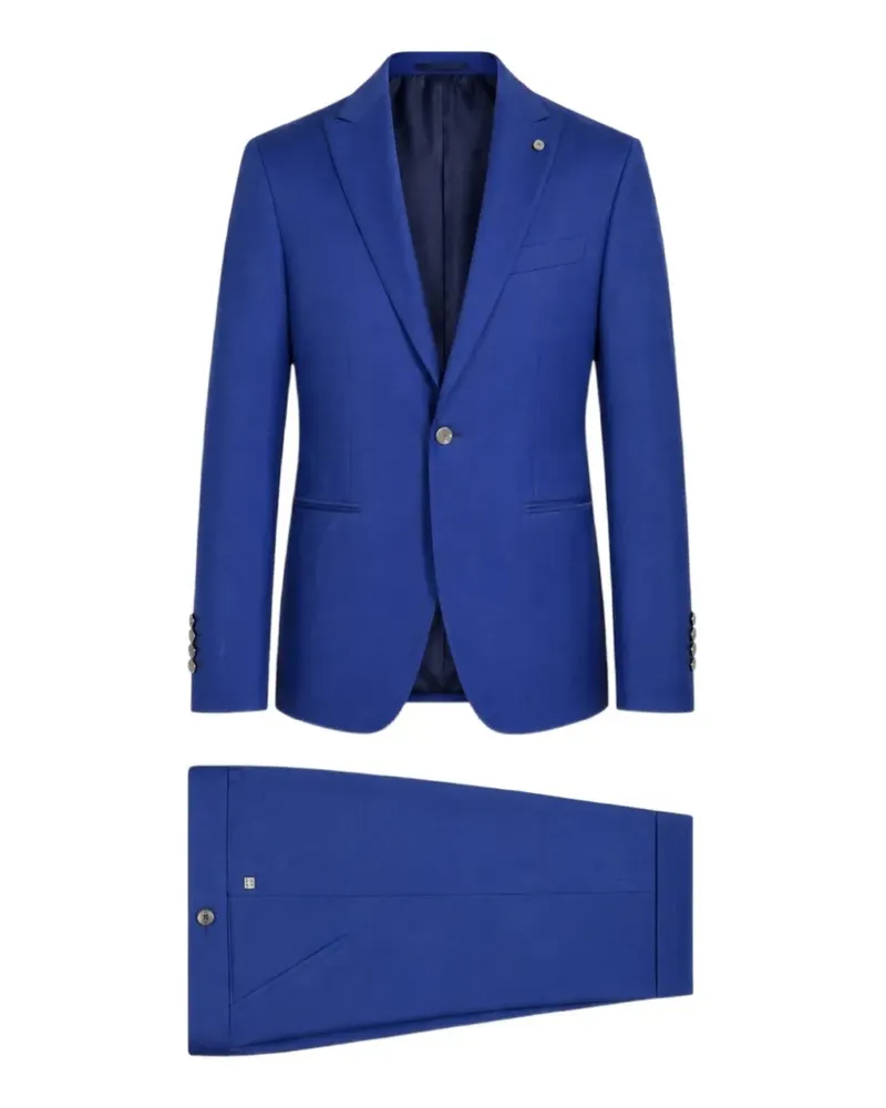 Luigi Bianchi Mantova single-breasted notch-lapel suit - Blau Blau
