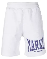 Market Joggingshorts mit Logo-Print Grau