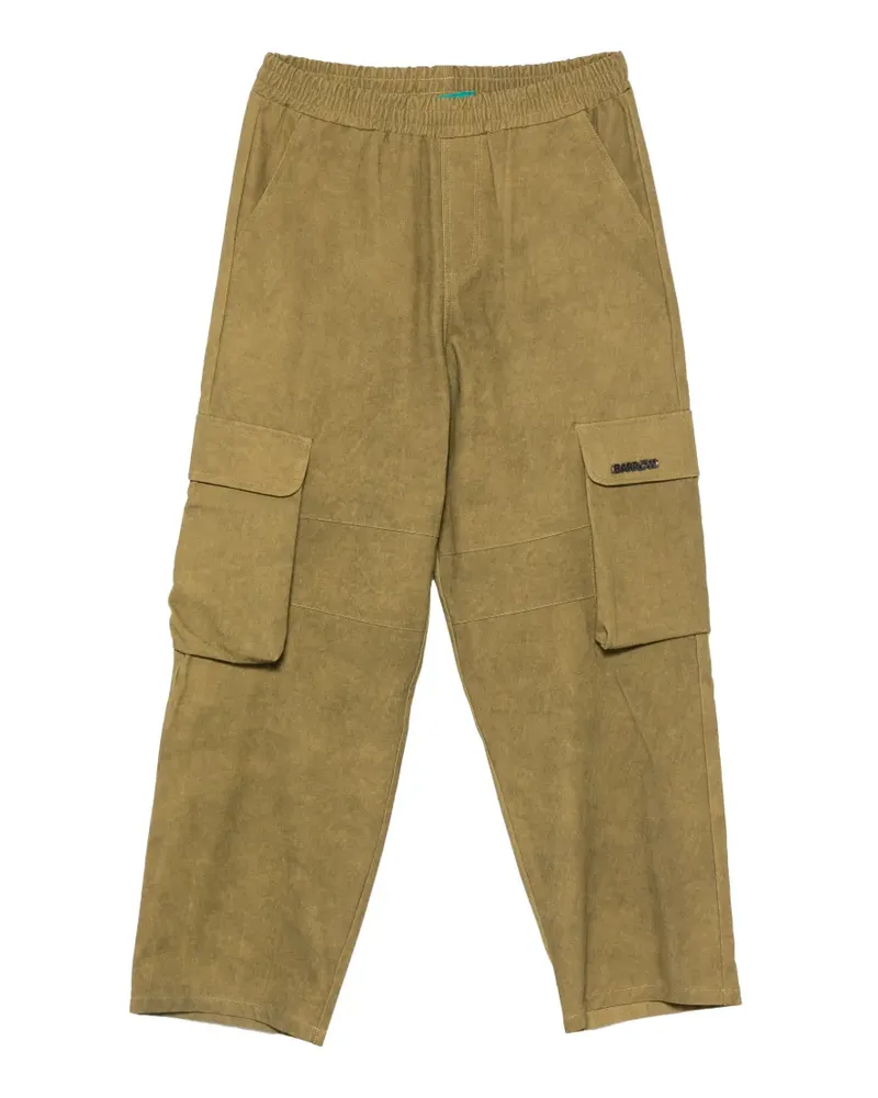 BARROW Cargohose mit Logo-Schriftzug - Grün Grün