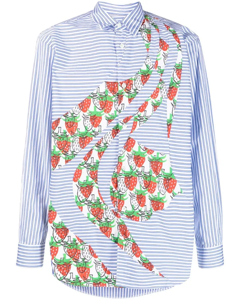 Comme des Garçons Hemd mit grafischem Print - Blau Blau