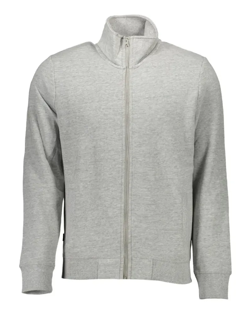Superdry. zip-up high-neck cardigan - Grau Grau