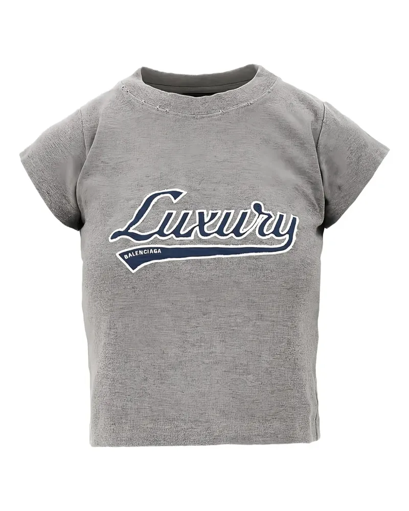 Balenciaga text-print T-shirt - Grau Grau