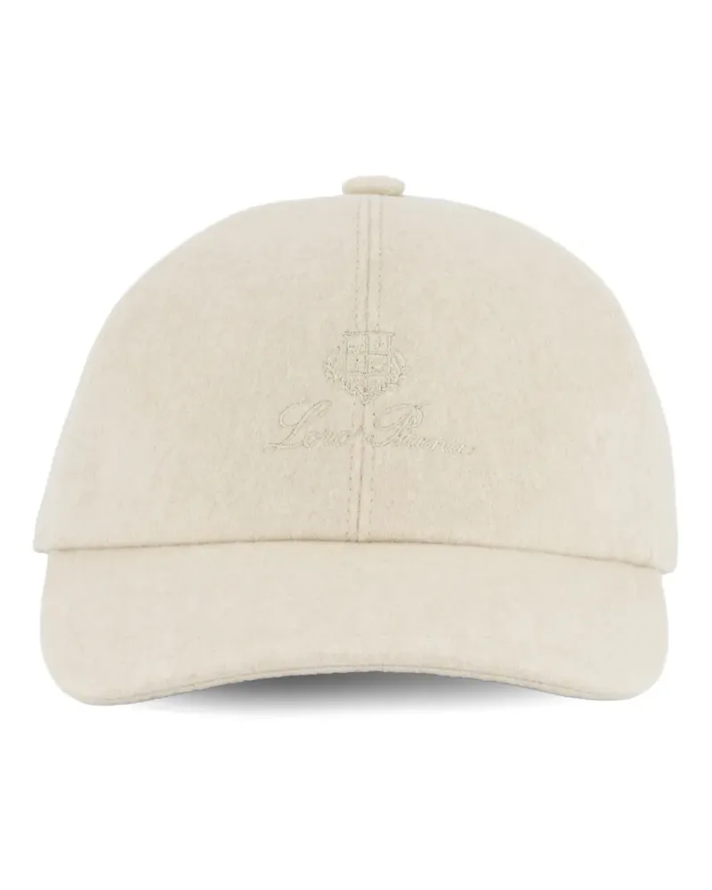 Loro Piana Baseballkappe aus Kaschmir mit Logo - Nude Nude