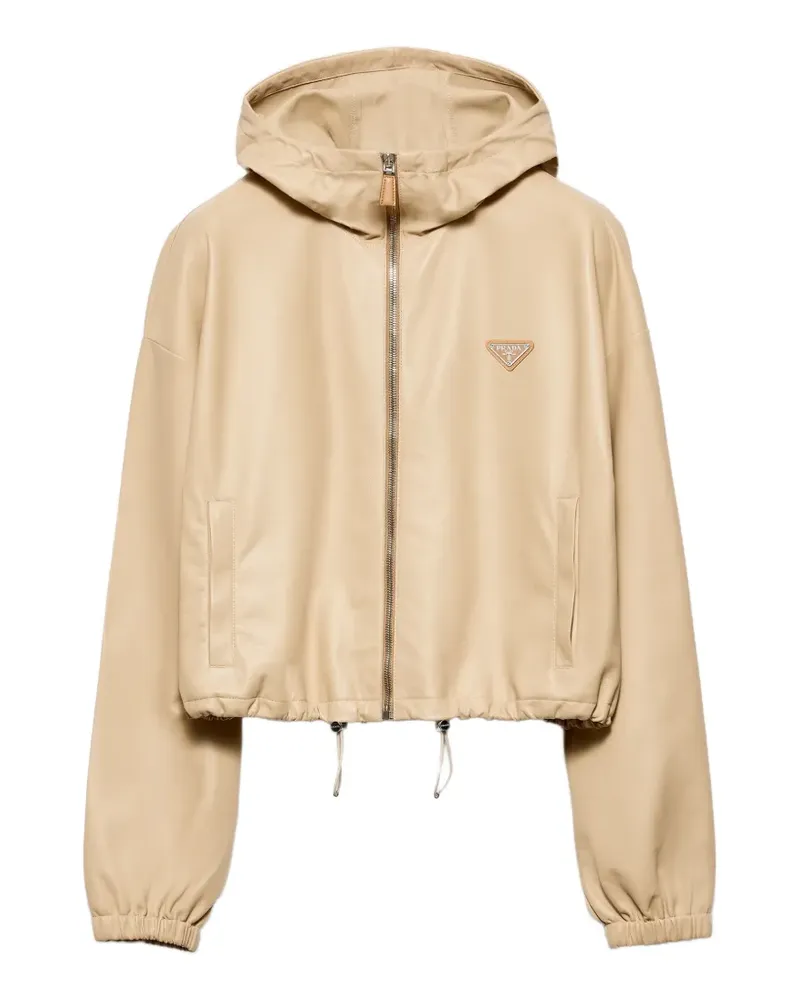 Prada nappa leather jacket - Nude Nude